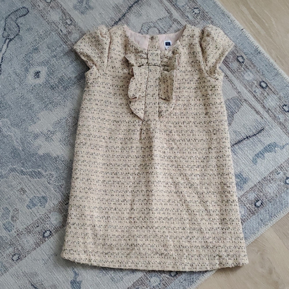 Janie and Jack Toddler Girls Boucle Ruffle Dress Sz5